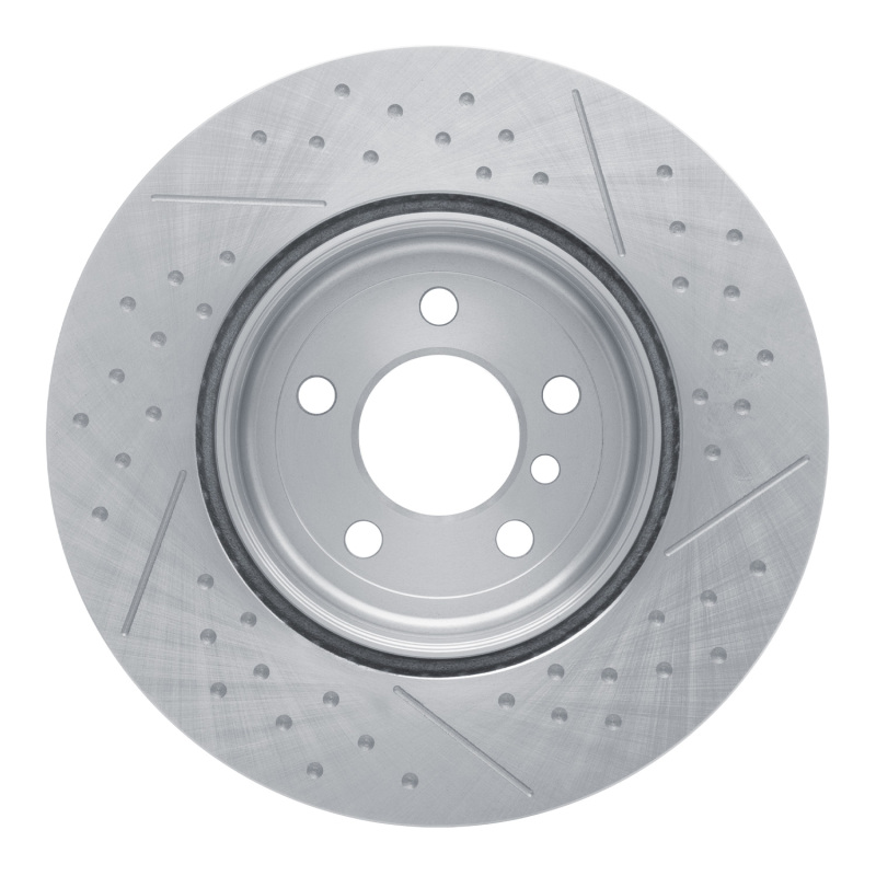 BMW 330i xDrive Brake Rotor (1) - Rear - R1 Concepts - Dimpled and Slotted - `13-`21